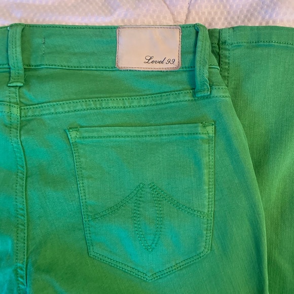 Green level 99 Lily skinny straight leg jeans - Picture 3 of 5